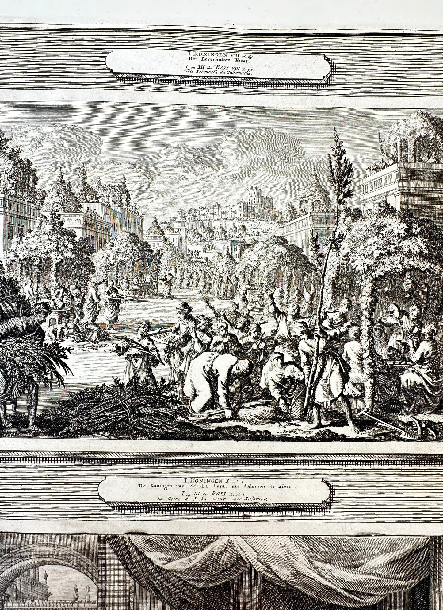 Antique Print - Pierre Mortier - The Feast of Tabernacles - Amsterdam - F5