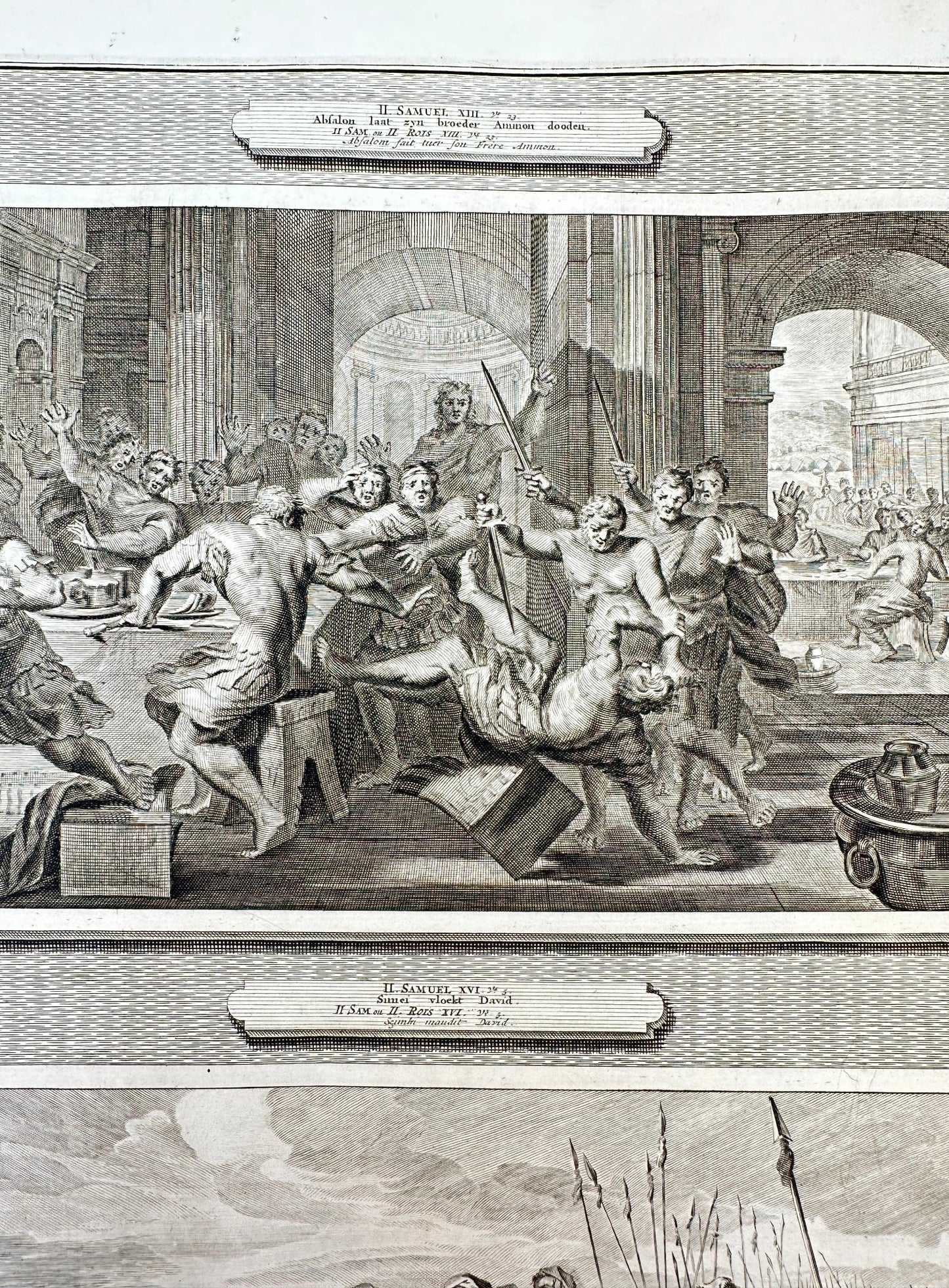 Antique Print - Pierre Mortier - Absalon Fait Killing Ammon - Amsterdam - F5