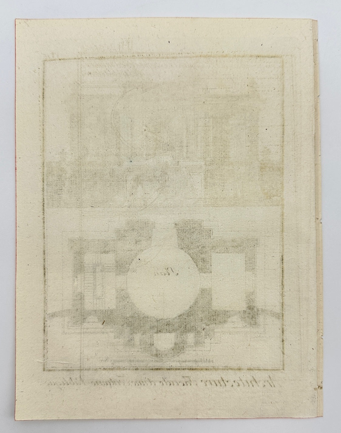 Antique Engraving - Bernard - Architecture Facade of a Public Fountain - C2