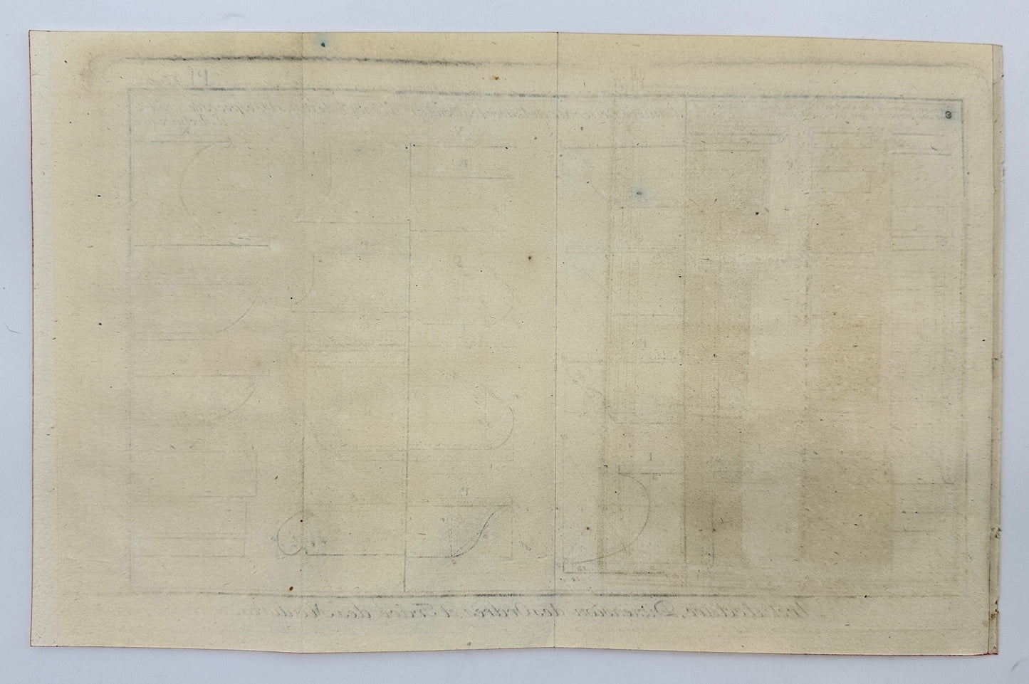 Antique Engraving - Bernard - Dimension of Orders and Tracing of Moldings - C2