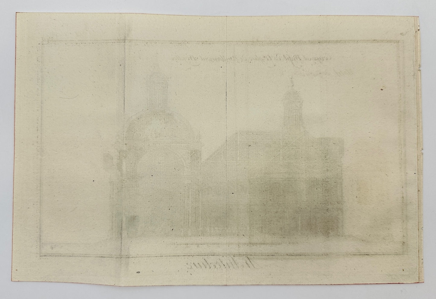 Antique Print - Jacques Renaud Bernard - Penthemont Royal Abbey - Church - C2