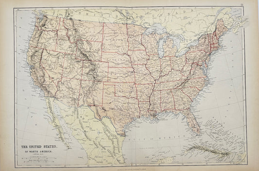Antique Map - Walter Graham Blackie - United States - Blackie & Son’s - G3