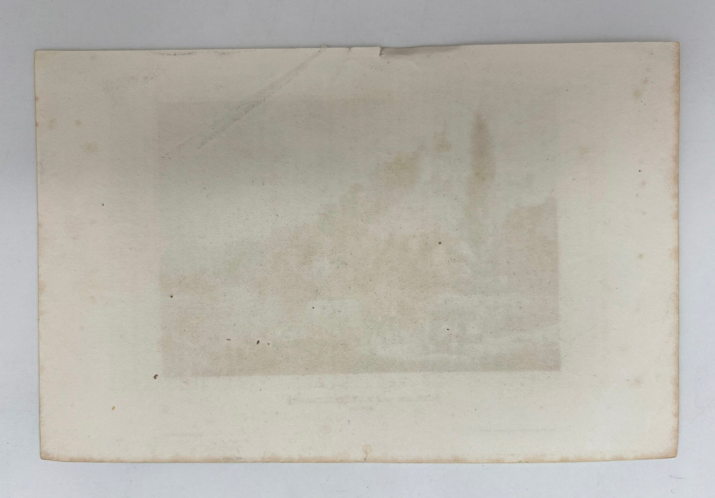 Antique Engraving - Karl Reiss - Iloock Castle and Monastery in Hungary - C2