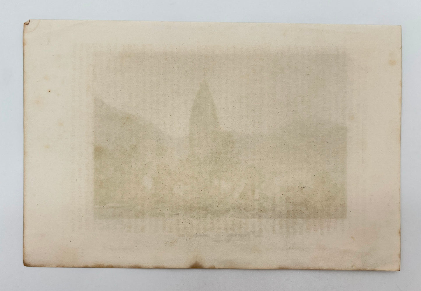 Original Antique Engraving - Karl Reiss - View of The temple at Mahadeo - E5