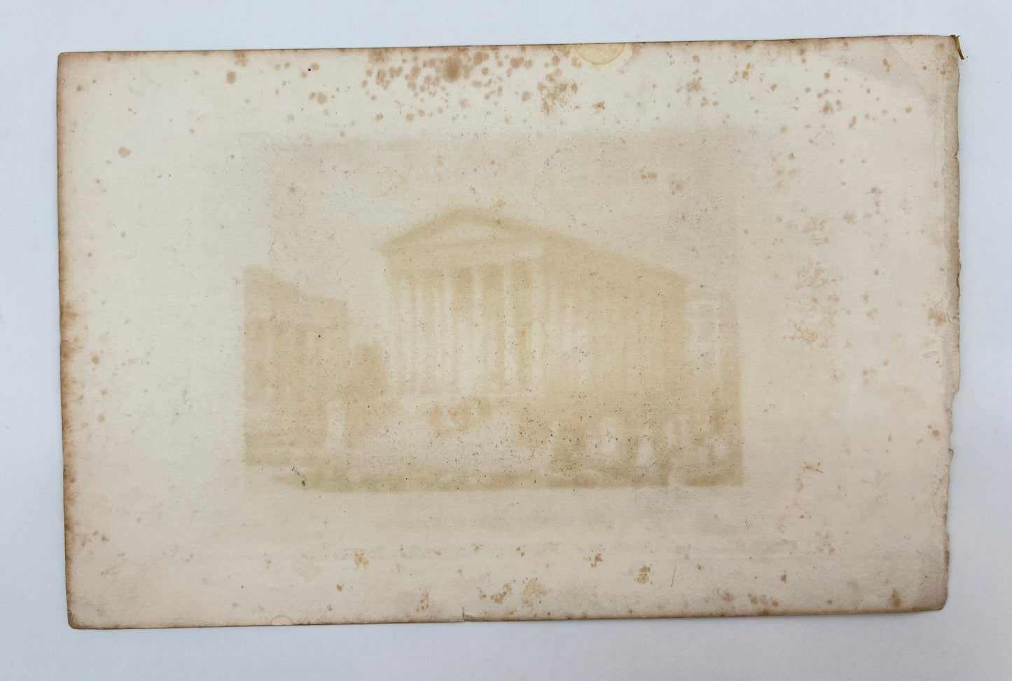 Original Antique Print - Karl Reiss - The Square House in Nismes - Belgium - E5