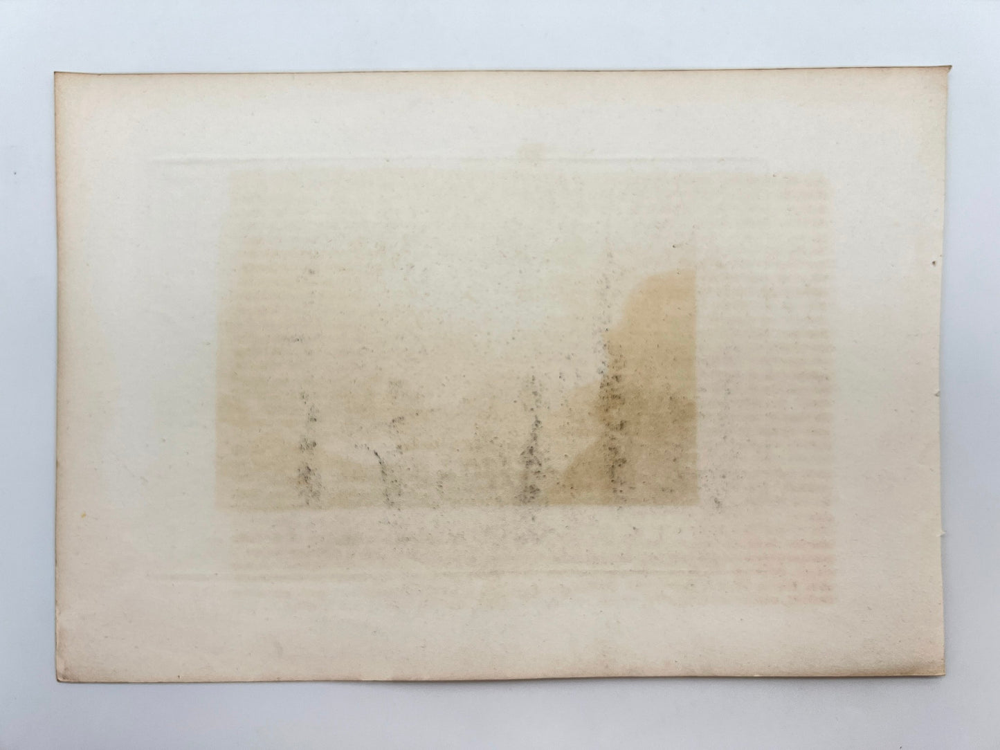 Original Antique Engraving - Karl Reiss - Horeb in the Arabian Desert - E5