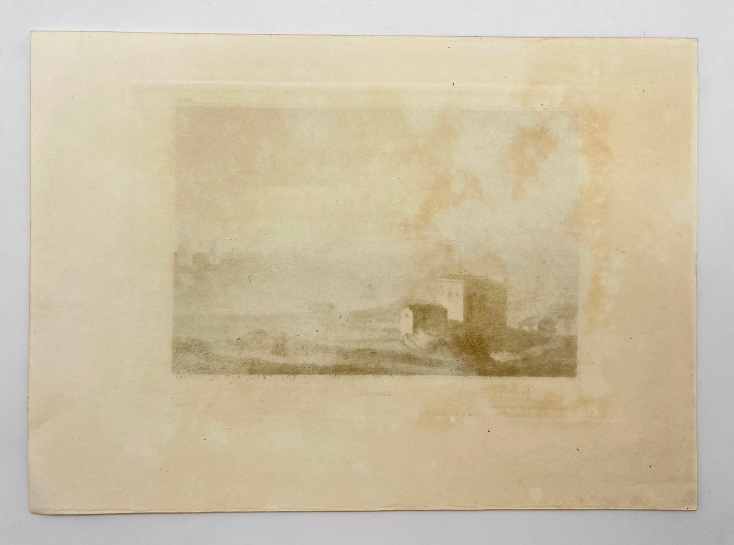 Original Antique Engraving - Karl Reiss - View of Odessa in Ukraine - E5