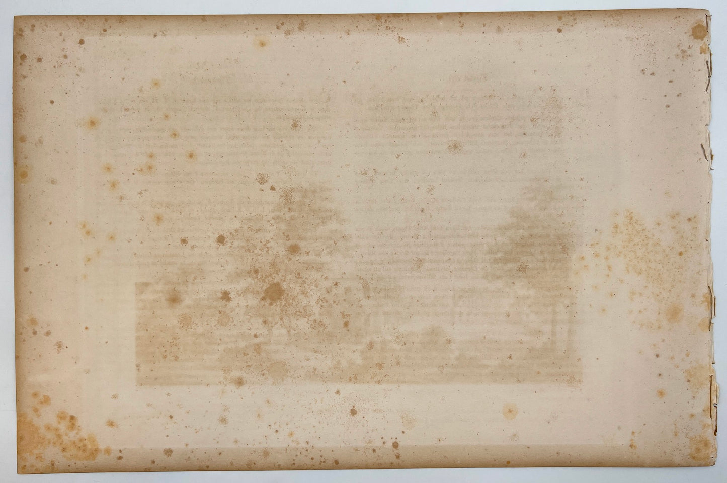 Antique Engraving - Ulrik Thersner - View of Viderup Slott in Sweden - E3