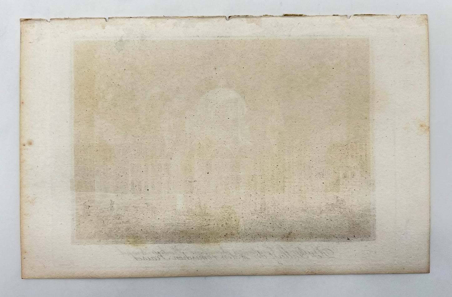 Antique Engraving - Meyer - View inside the tomb of St. Constance - Italy - E5