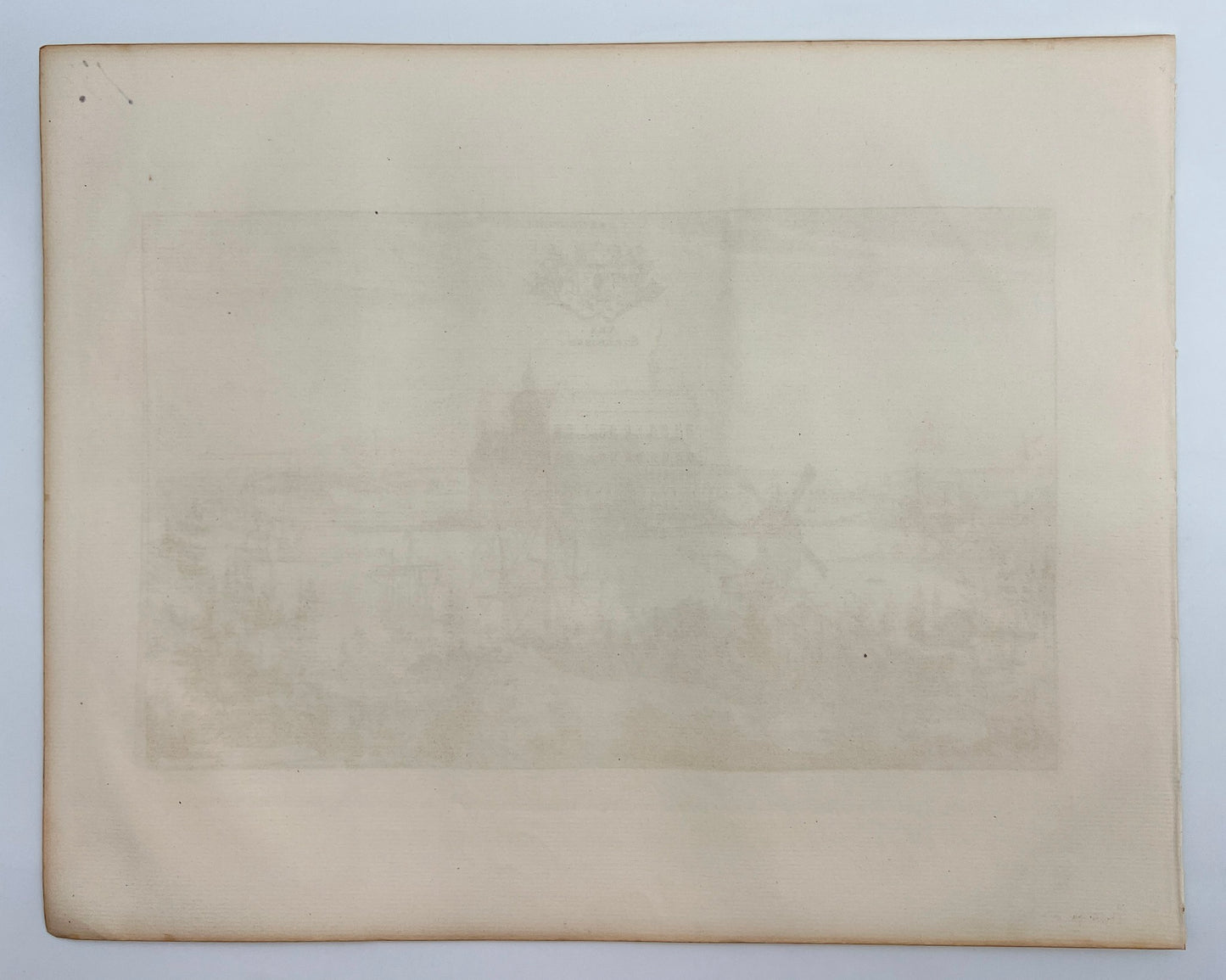 Original Antique Lithograph - Erik Dahlberg - View of Stegeborg Castle - E1