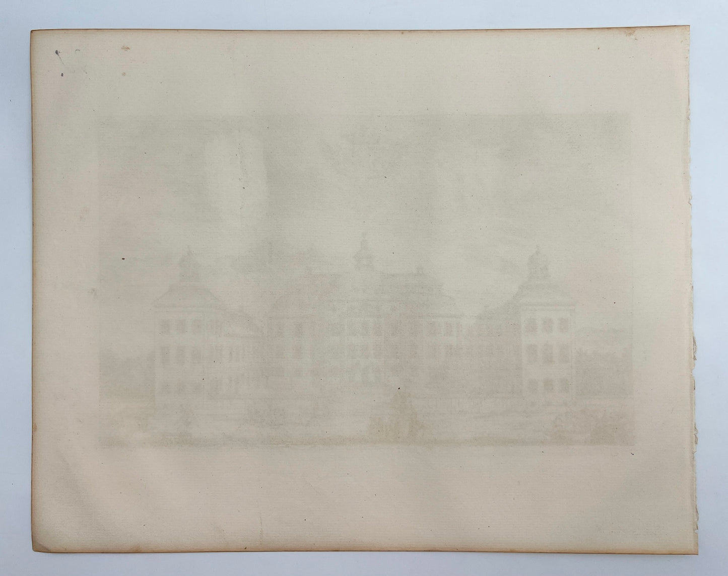 Original Antique Print - Erik Dahlberg - View of Lofstad Castle in Sweden - E1