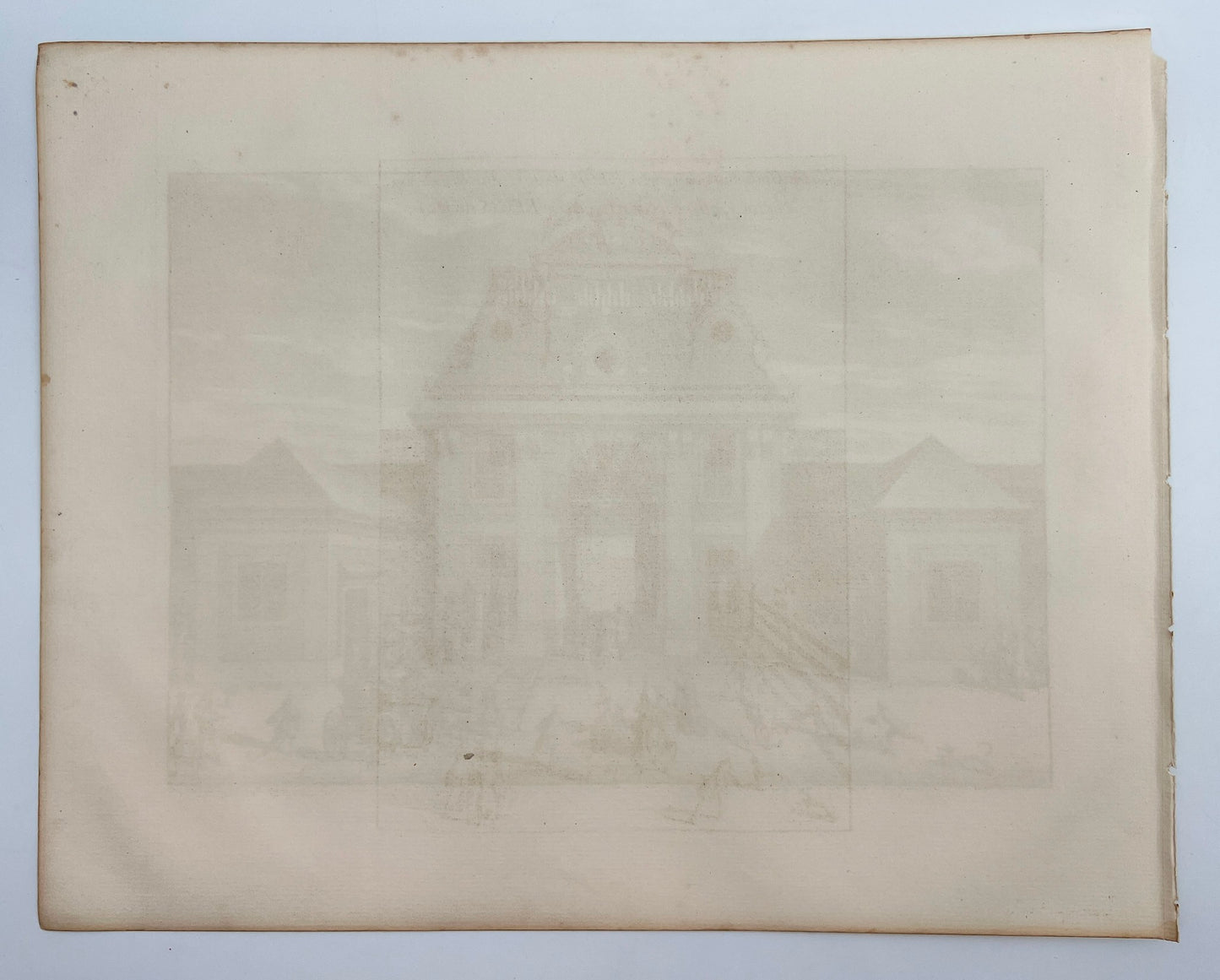 Original Antique Print - Erik Dahlberg - View of Kungsporten in Sweden - E1