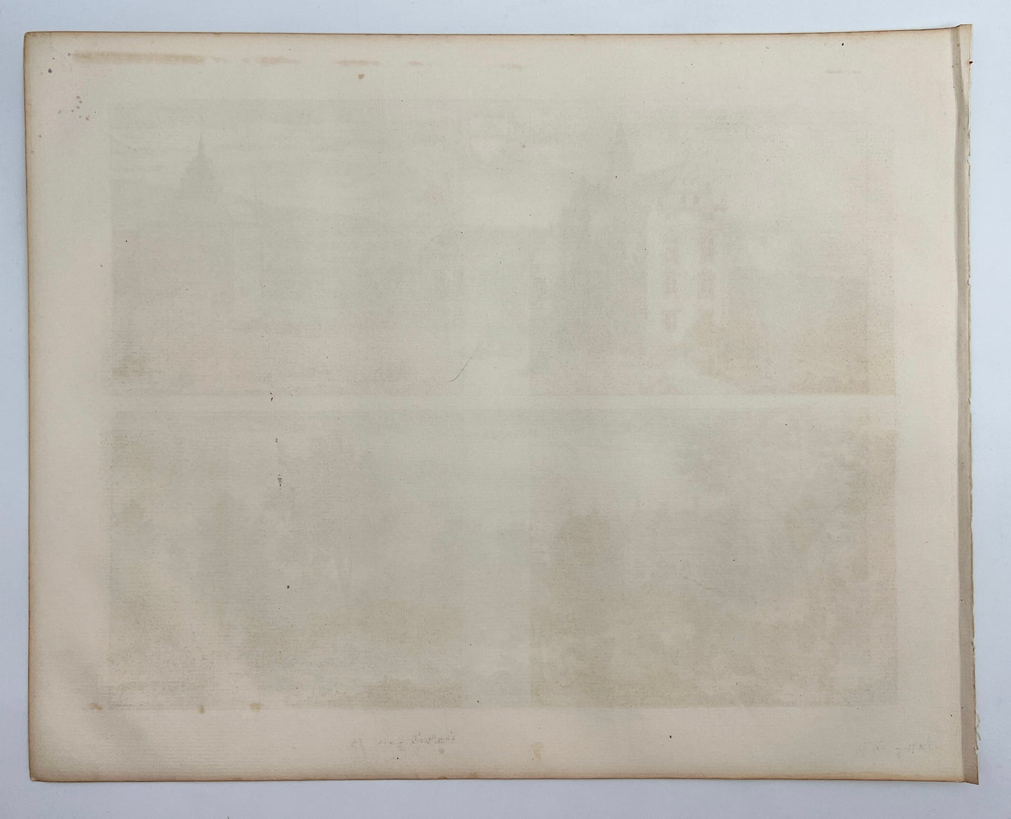 Original Antique Print - Erik Dahlberg - View of Hällekis in Sweden - E1