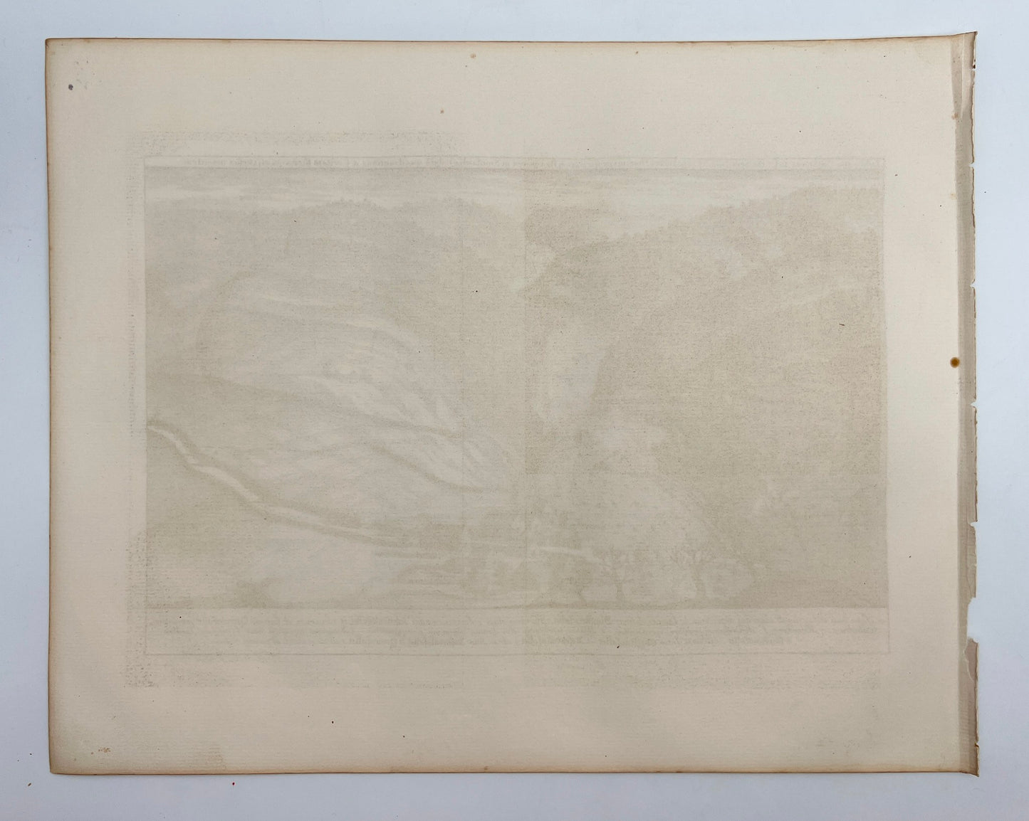 Original Antique Print - Erik Dahlberg - View of Huskvarna in Sweden - E1