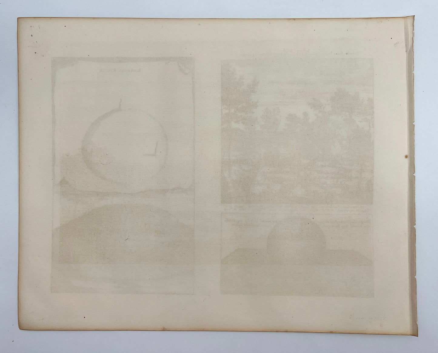 Original Antique Print - Erik Dahlberg - View of Inglinge Hög in Sweden - E1