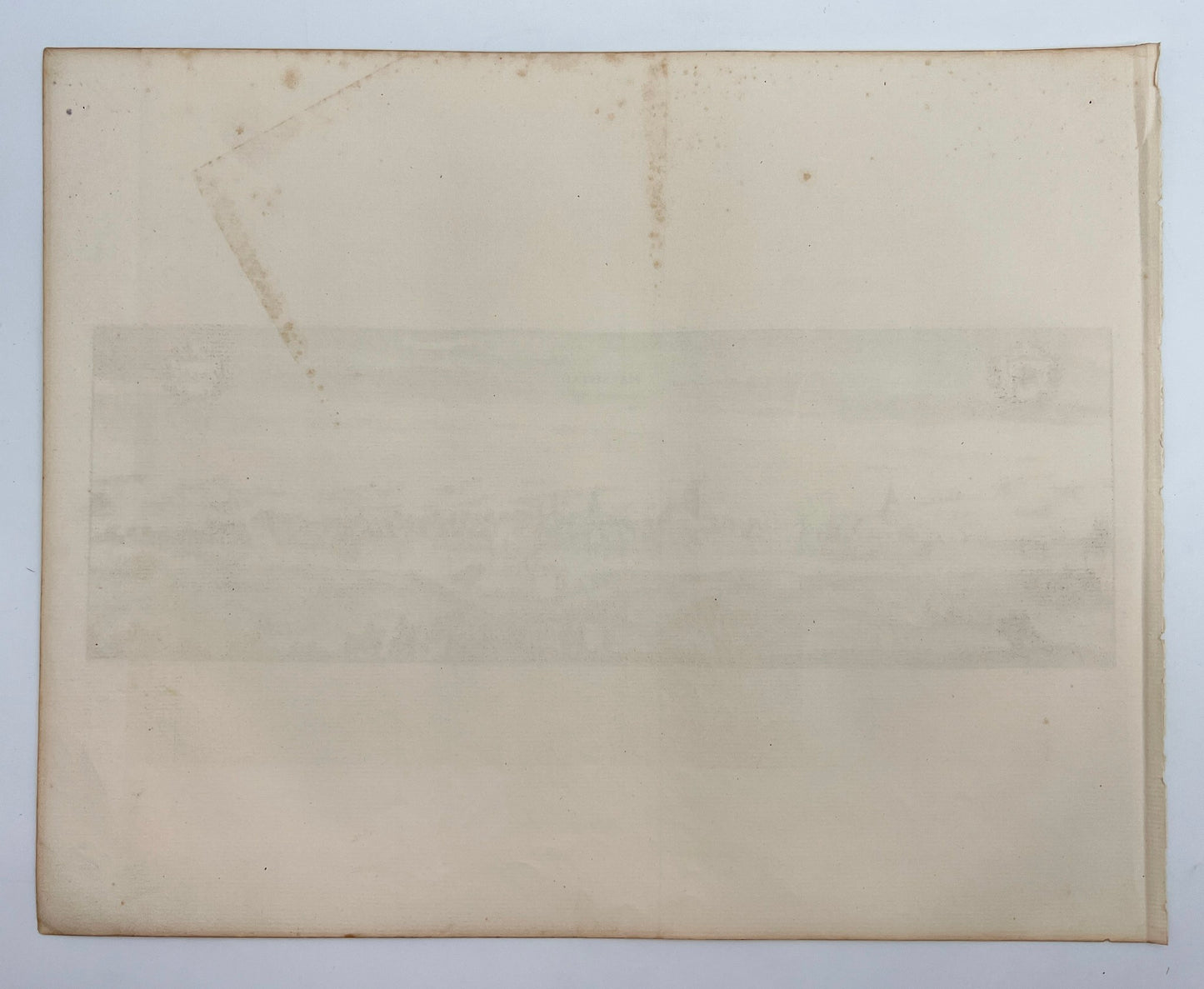 Original Antique Print - Erik Dahlberg - View of Halmstad in Sweden - E1