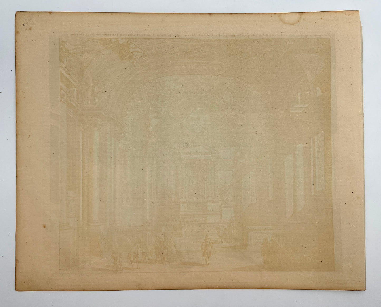 Antique Print - Erik Dahlberg - View of the Castle Church - Sweden - E1