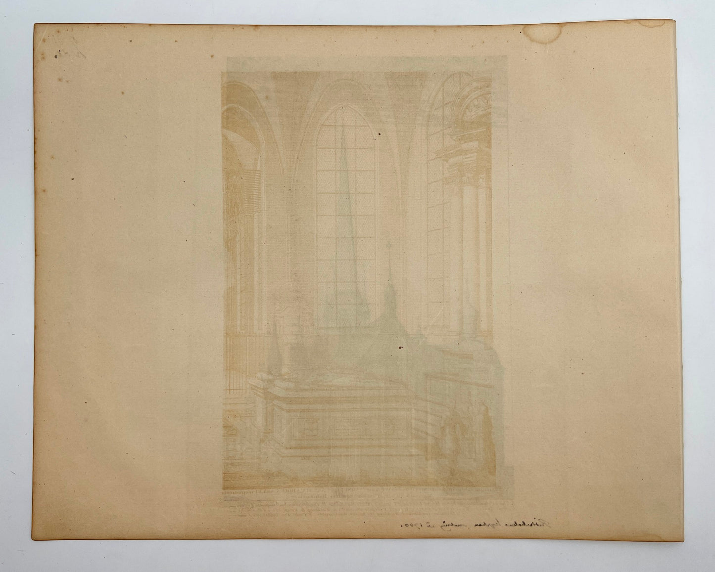 Antique Print - Erik Dahlberg - View of Riddarholmen Church in Stockholm - E1