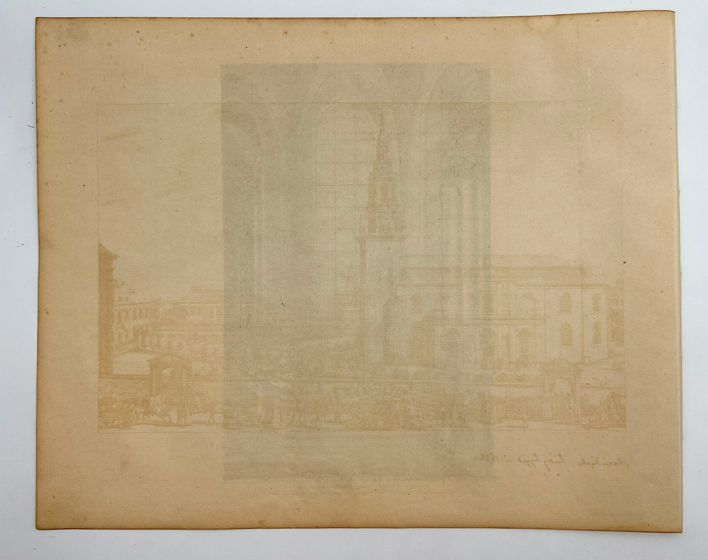Antique Print - Erik Dahlberg - Riddarholmen Church in Stockholm - Sweden - E1