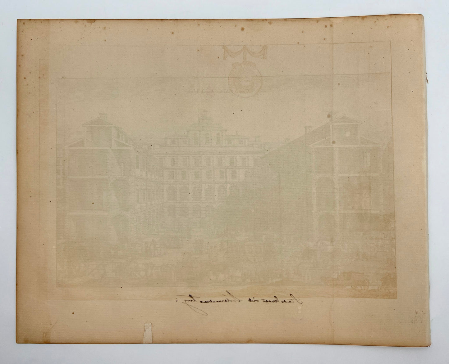 Antique Print - Erik Dahlberg - View of The Town Hall at Södermalm - E1