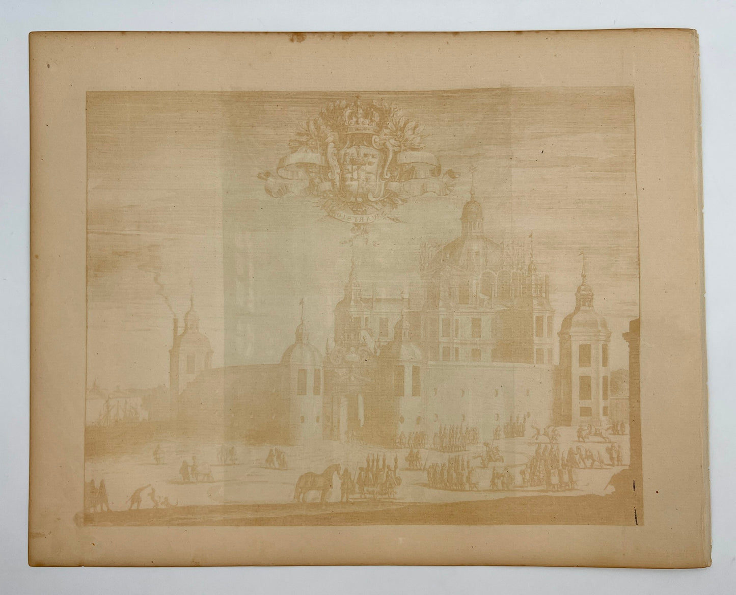 Antique Print - Erik Dahlberg - Drottningholm Castle in Stockholm - Sweden - E1