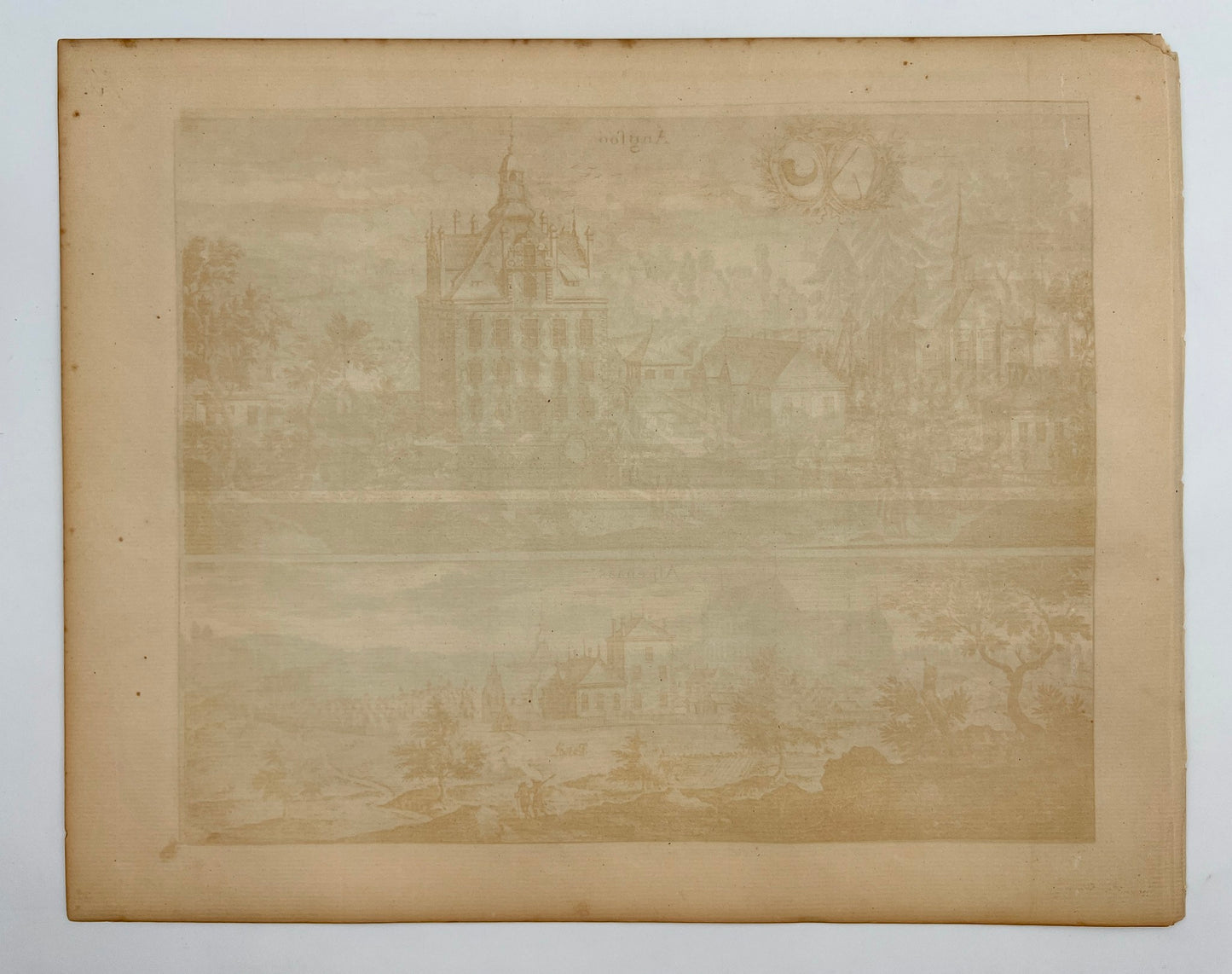 Antique Print - Erik Dahlberg - View of Almarestäket's Castle - Sweden - E1