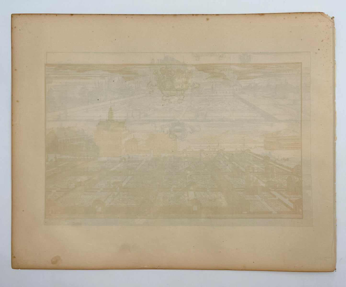 Original Antique Print - Erik Dahlberg - View of Ekebyholm Castle - Sweden - E1