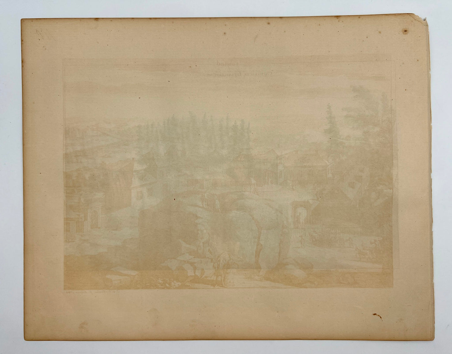 Antique Print - Erik Dahlberg - View of the Älvkarleby Falls - Sweden - E1