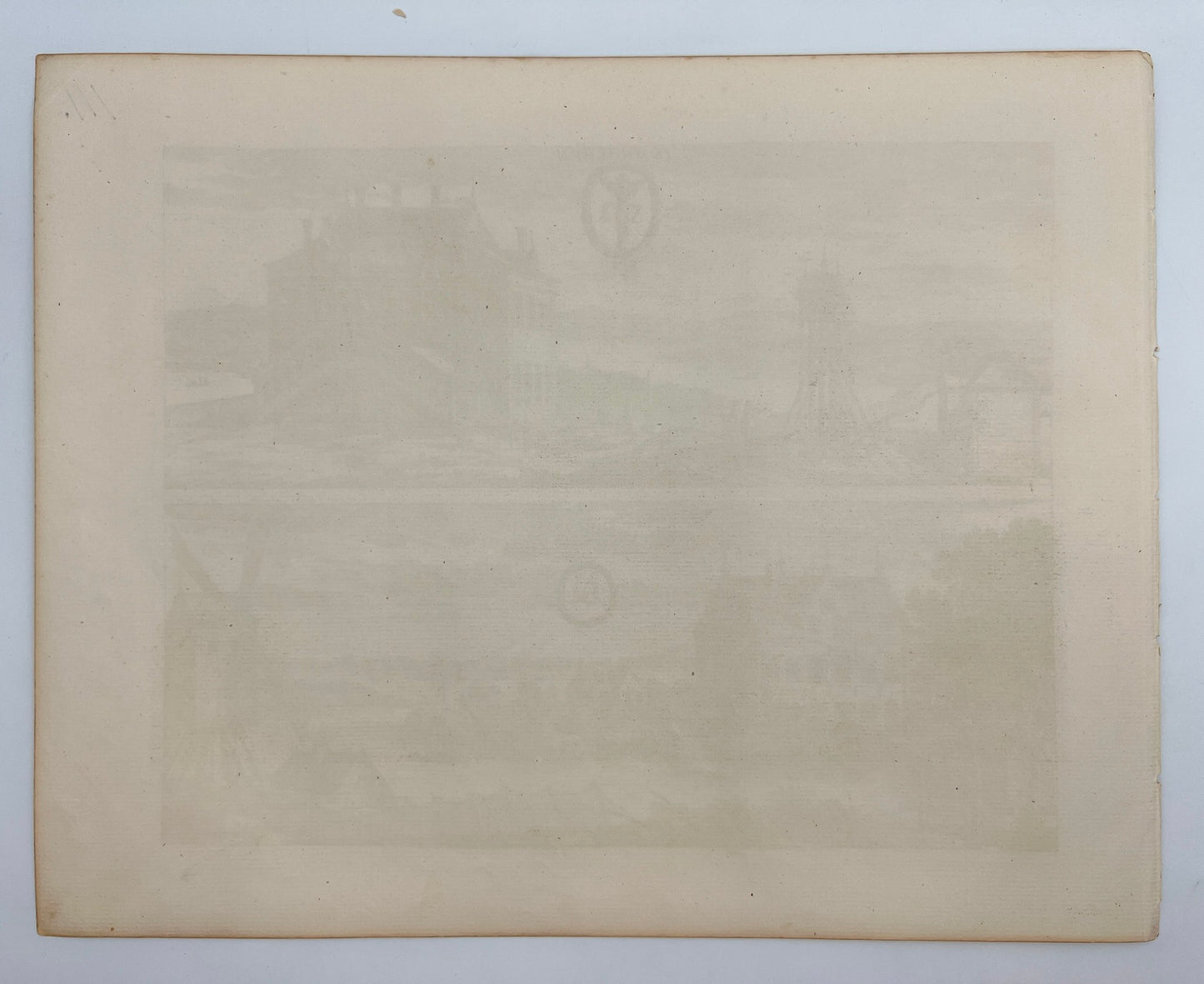 Original Antique Print - Erik Dahlberg - View of Uppland Museum - Sweden - E1