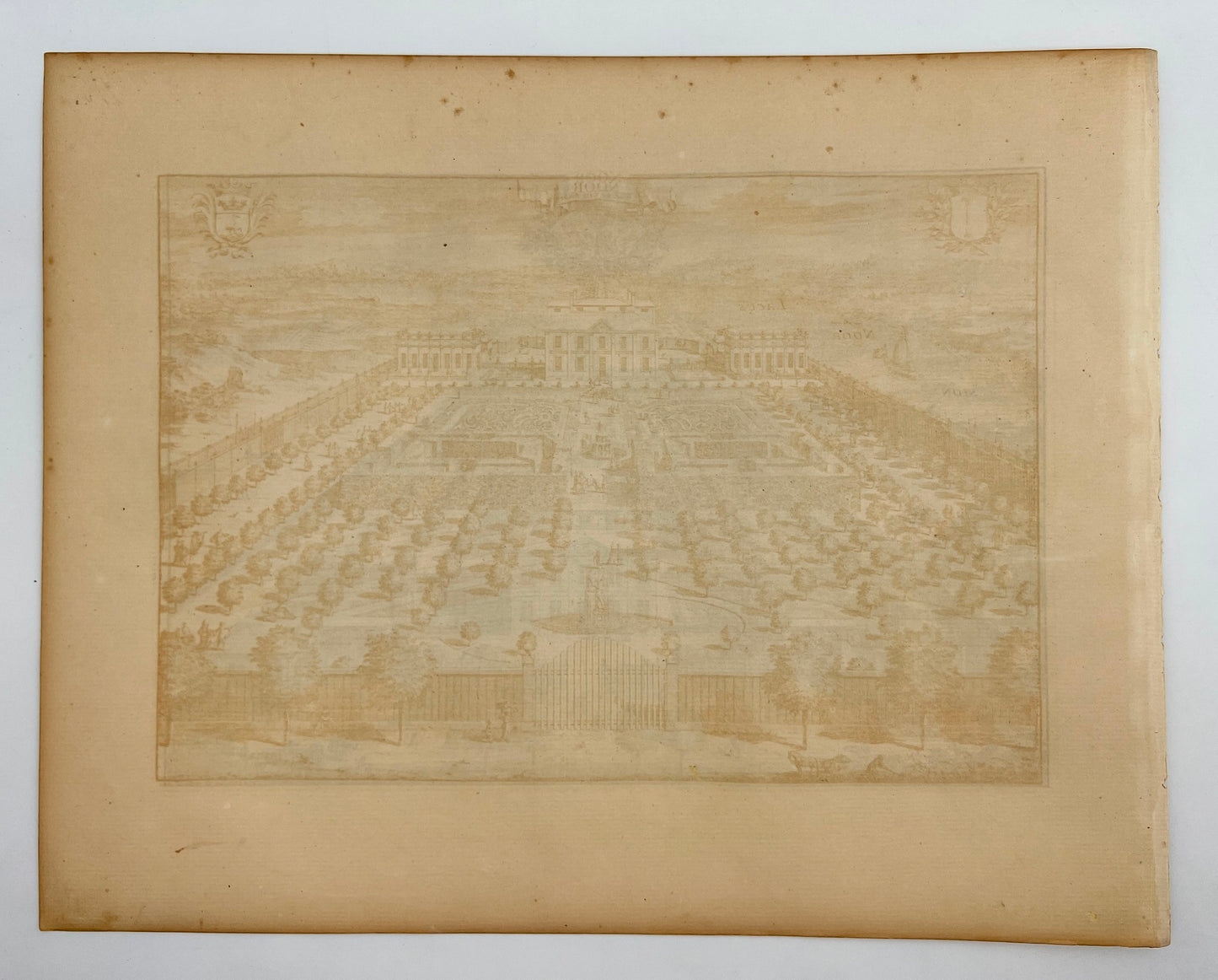 Antique Print - Erik Dahlberg - View of Noor Castle Uppland - Sweden - E1