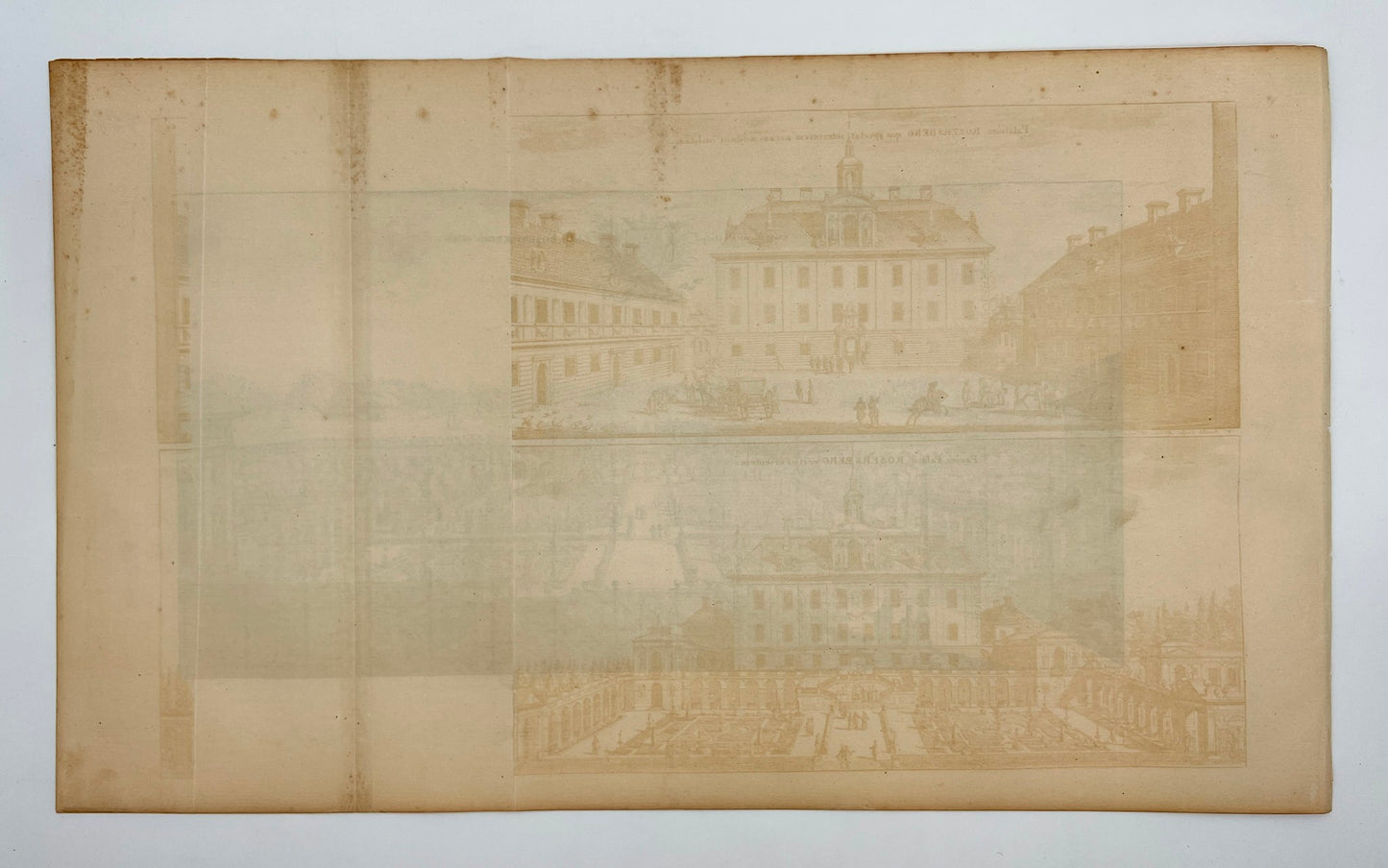 Antique Print - Erik Dahlberg - View of Rosersburg Castle - Sweden - E1