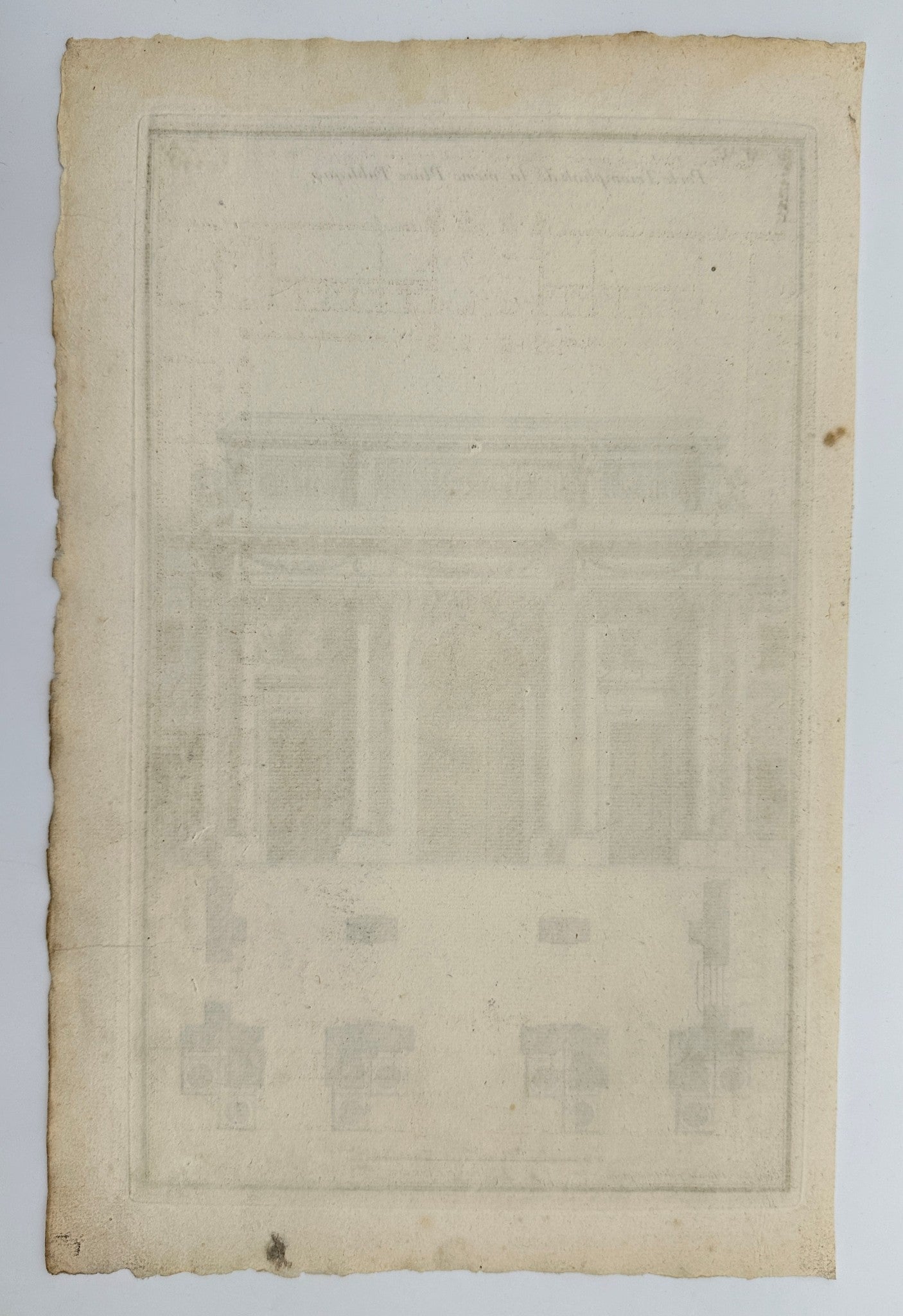 Antique Architectural Print - Jean-Francois de Neufforge - Triumphal Gate - F3