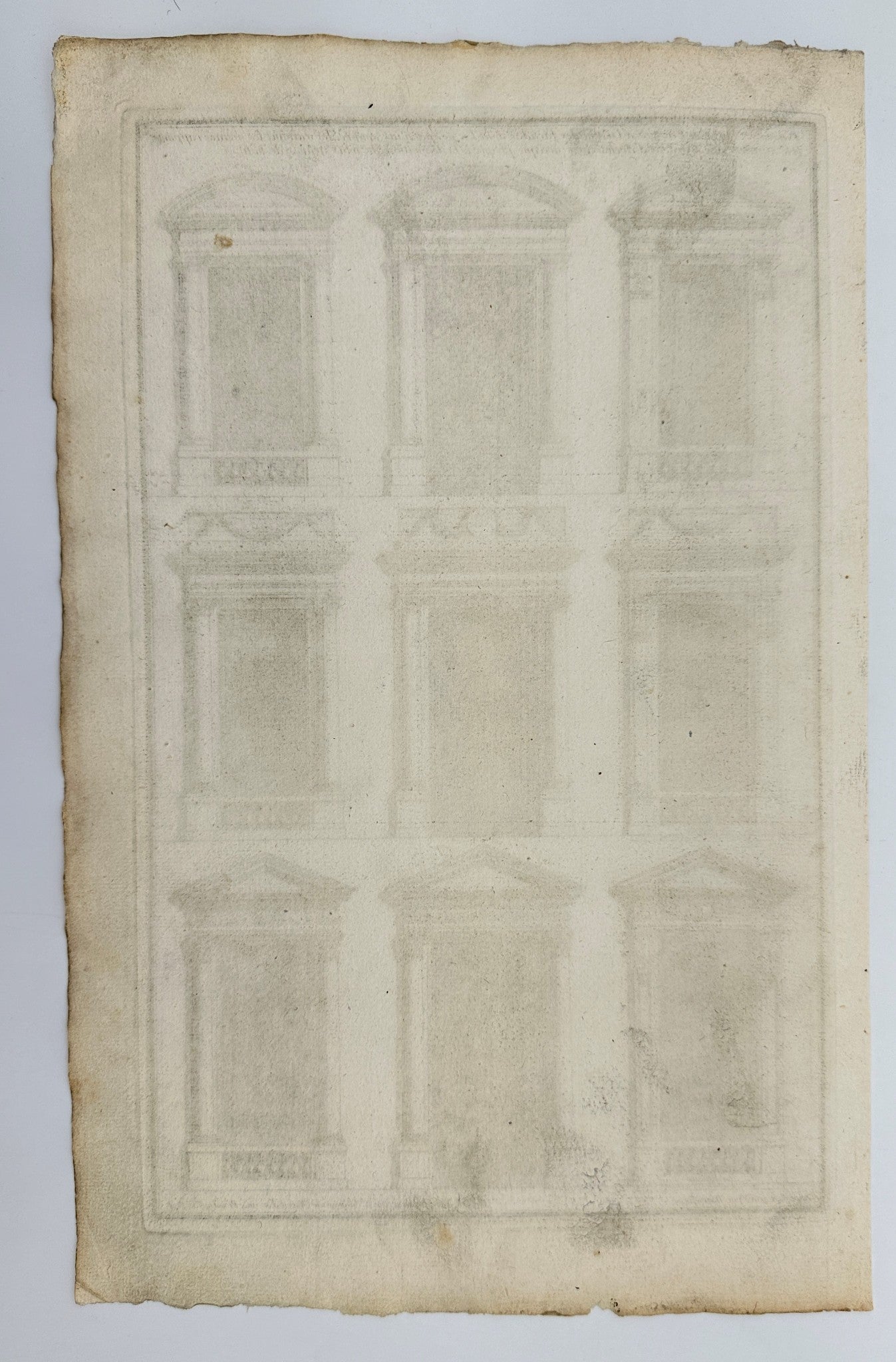 Antique Print - Jean-Francois de Neufforge - Architectural Diagram - France - F3