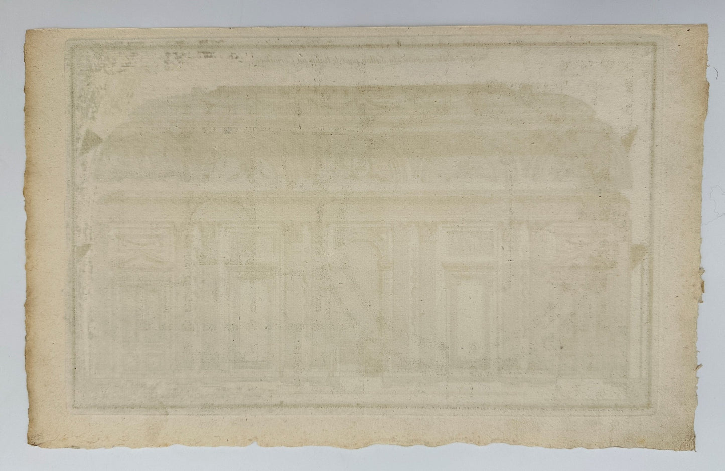 Antique Architectural Print - Diagram of a Corinthian Building - France - F3