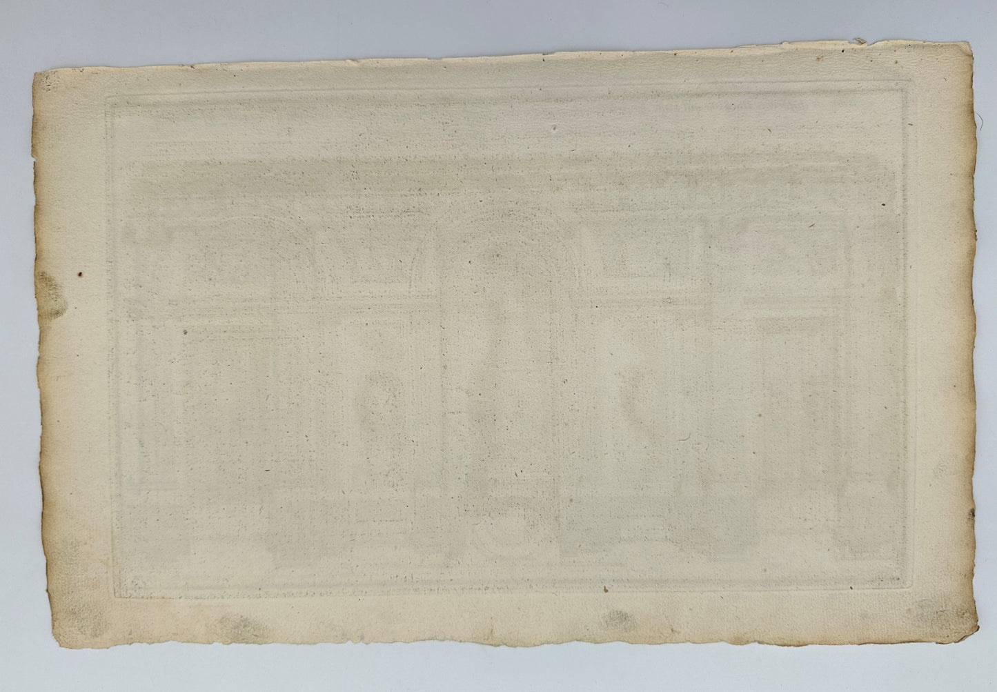Original Antique Print - Jean-Francois de Neufforge - Meeting Room Plan - F3