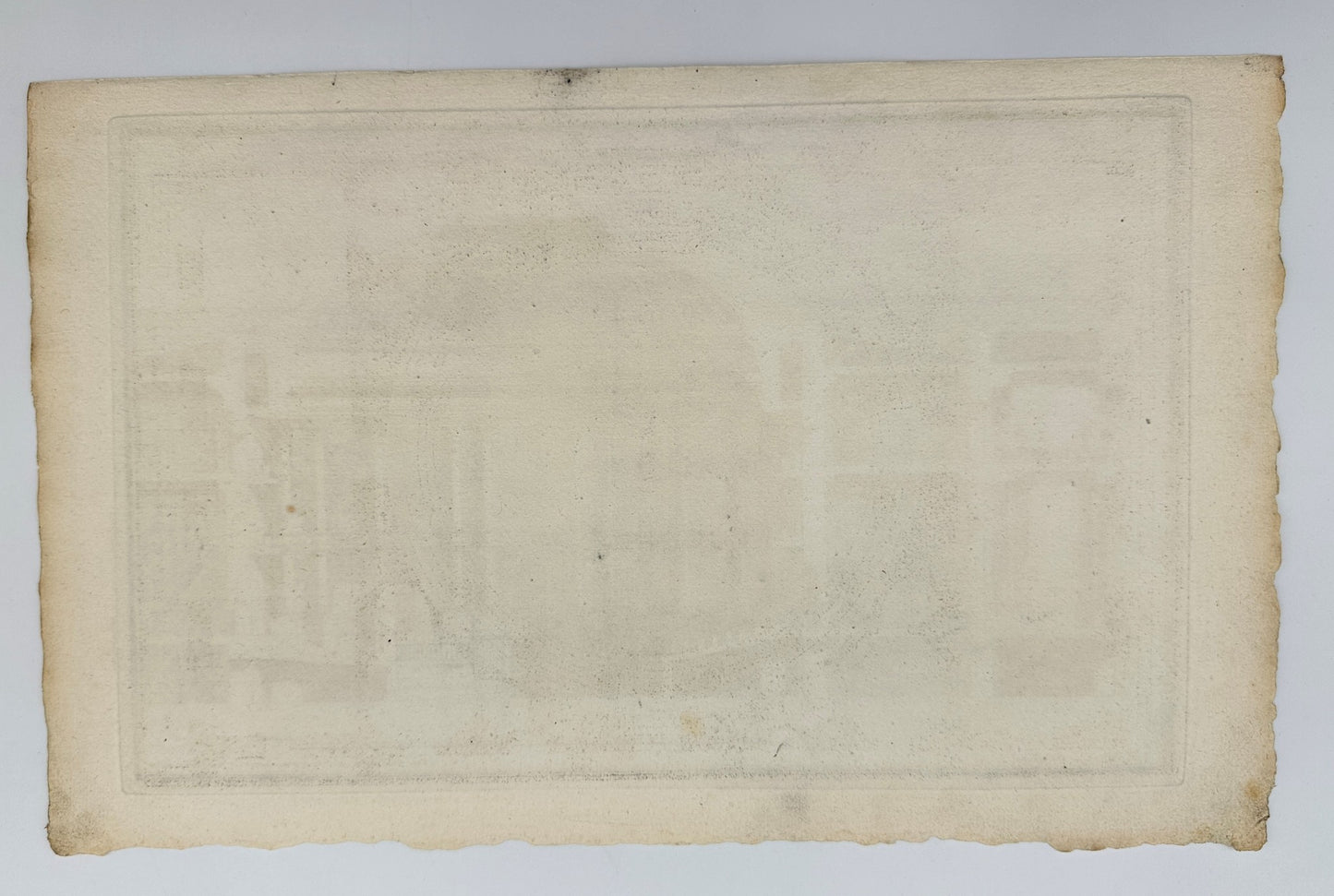 Antique Architectural Print - Section and Profile of the Concert Hall - F3