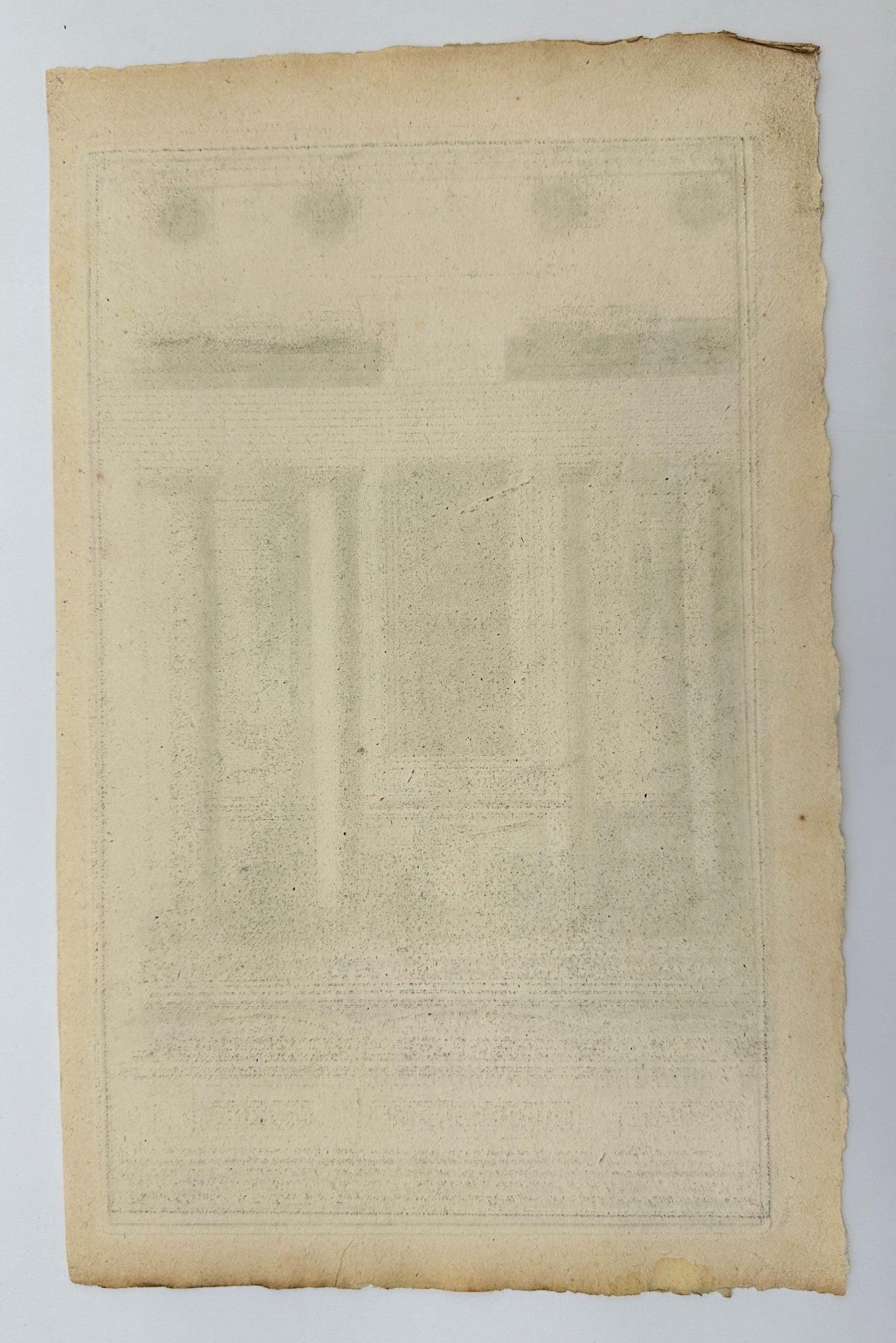 Antique Architectural Print - Corinthian Portico Design: Harmonious Proport - F3