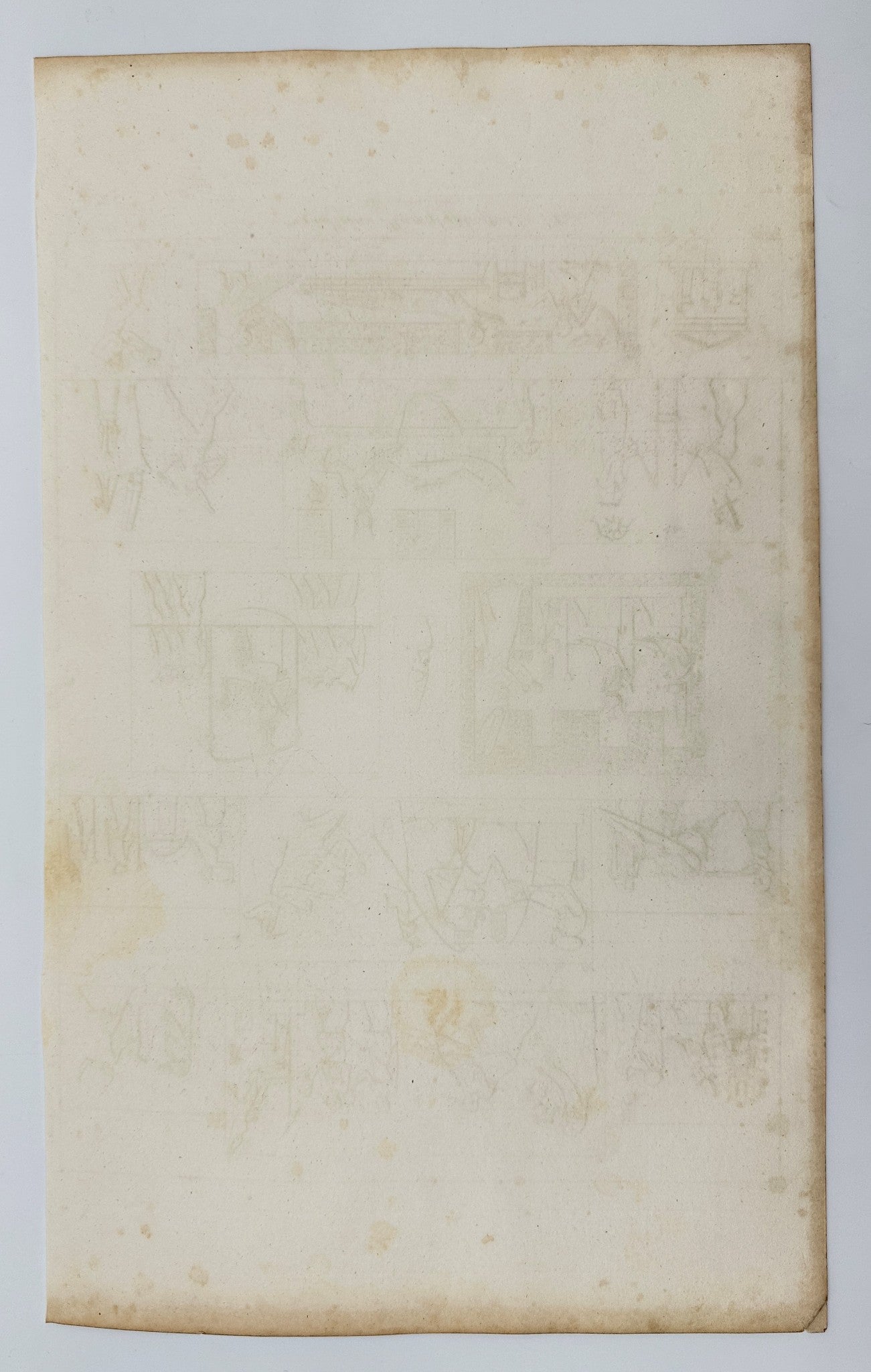 Antique Print - Dominique Vivant Denon - Guillaume Hieroglyphs - Egypt - F3