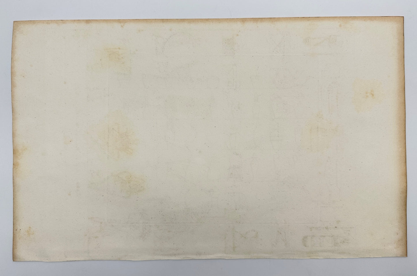 Oiginal Antique Engraving - Dominique Vivant Denon - Egyptian Pottery - F3