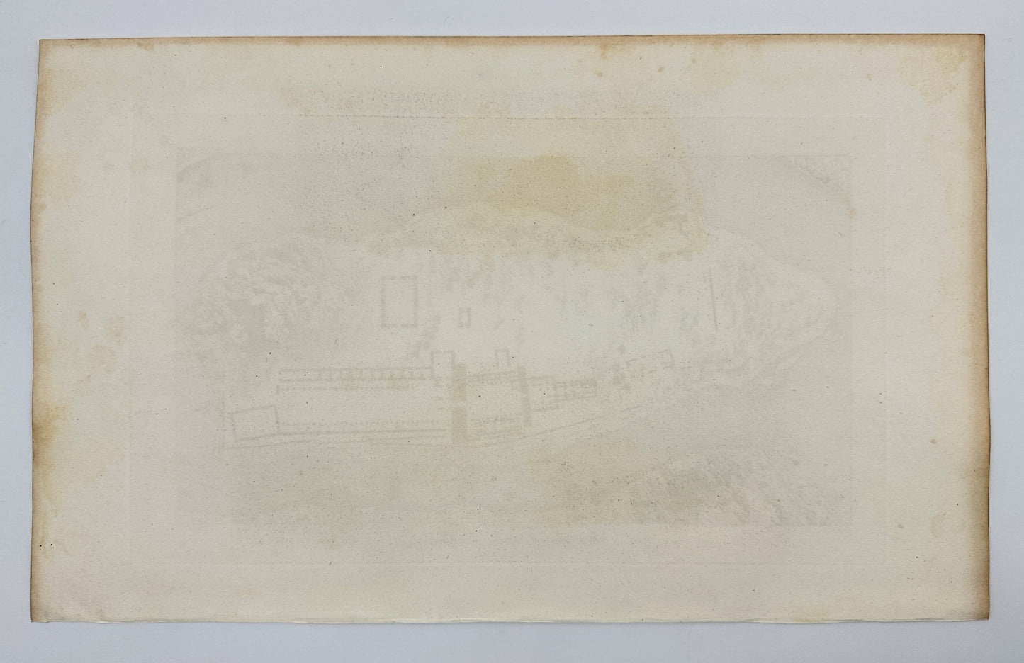 Antique Print - Dominique Vivant Denon - Plan of Temples of Fili - Egypt - F3