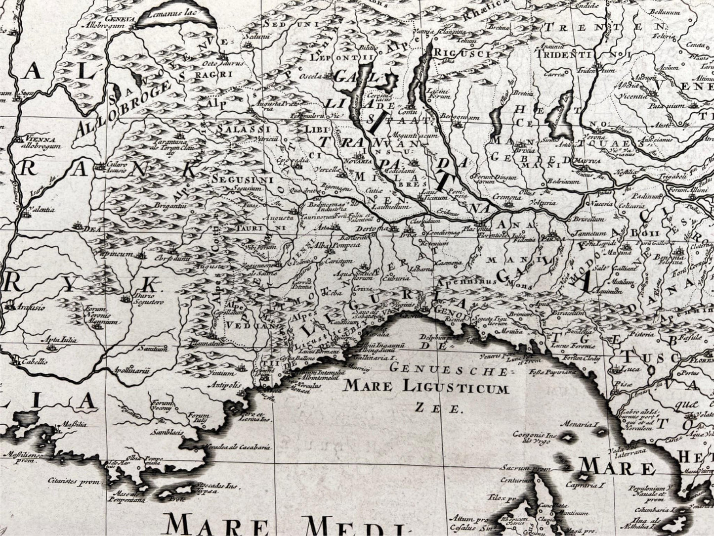 Antique Map - Europe - Italy With the Islands of Sicily, Corsica and Sardinia