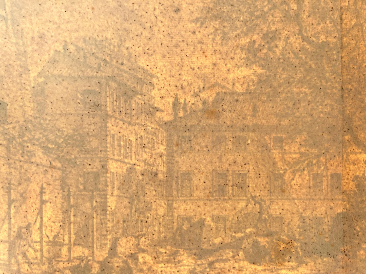 Antique Architectural Etching - Veduta del Tempio di Giove Tonante - Piranesi