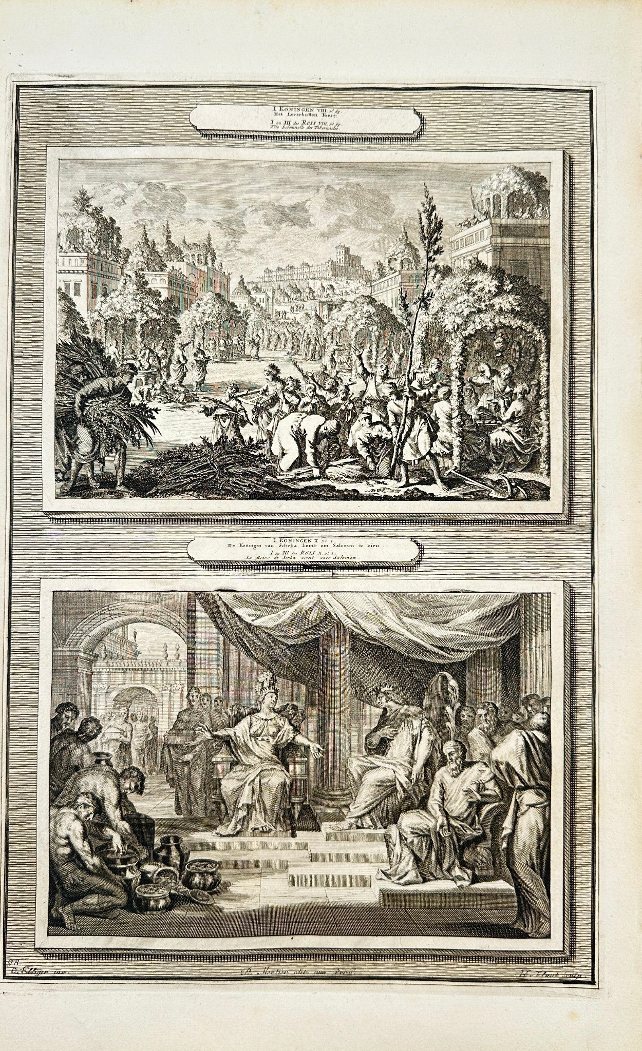 Antique Print - Pierre Mortier - The Feast of Tabernacles - Amsterdam - F5