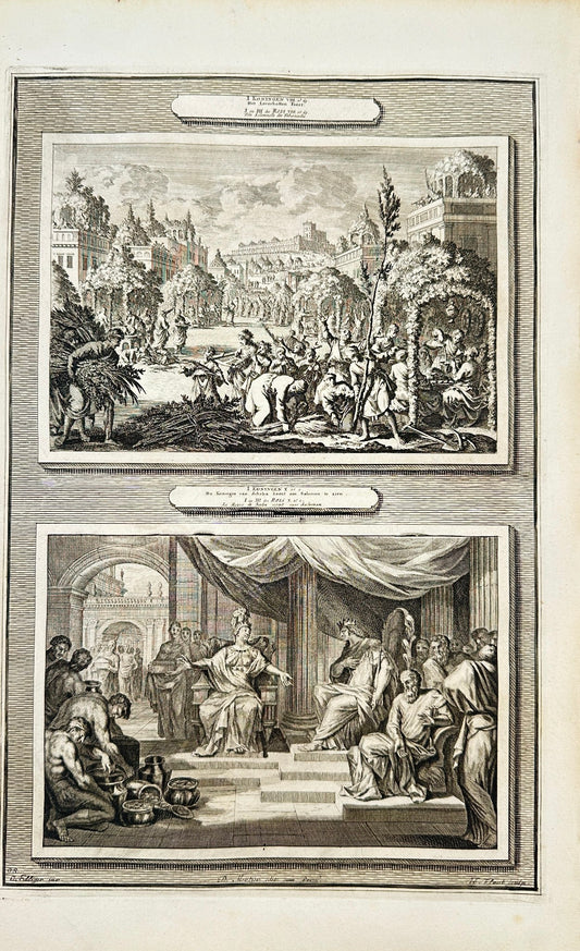 Antique Print - Pierre Mortier - The Feast of Tabernacles - Amsterdam - F5