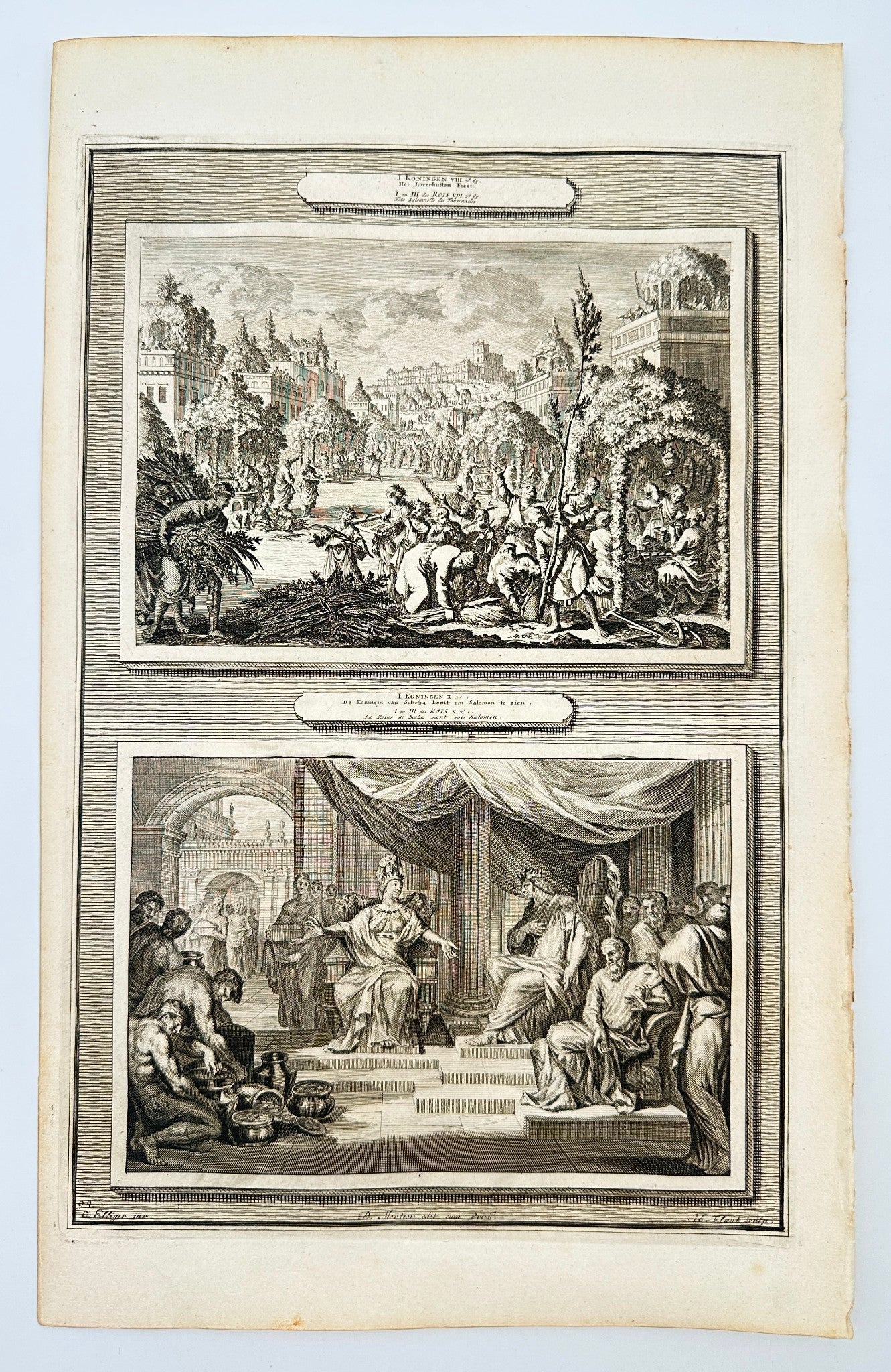 Antique Print - Pierre Mortier - The Feast of Tabernacles - Amsterdam - F5