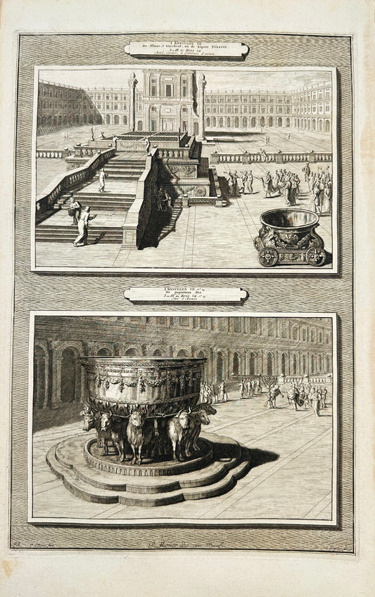 Antique Engraving - Pierre Mortier - The Molten Sea - De Gegootene Zee - F5