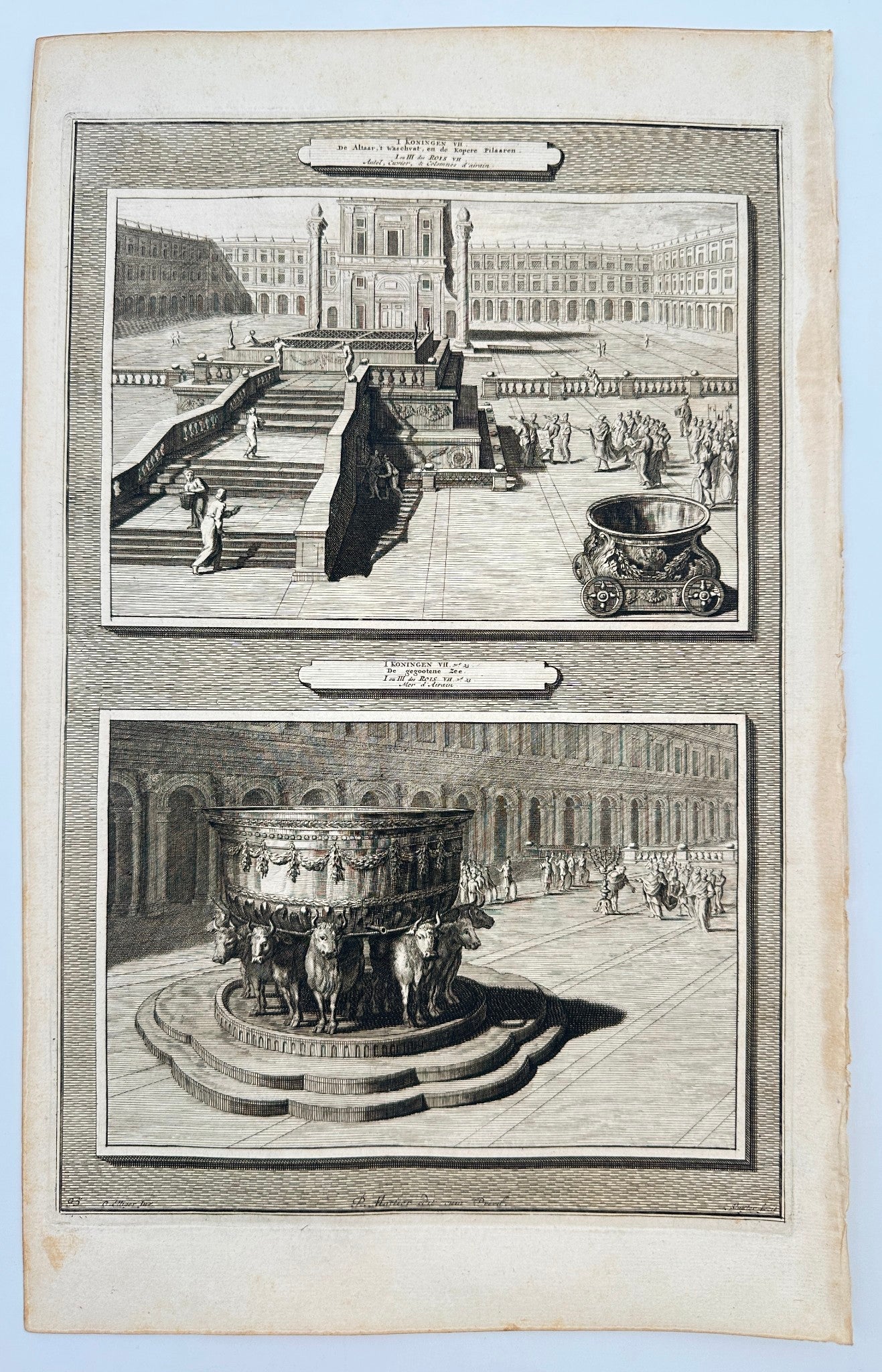 Antique Engraving - Pierre Mortier - The Molten Sea - De Gegootene Zee - F5
