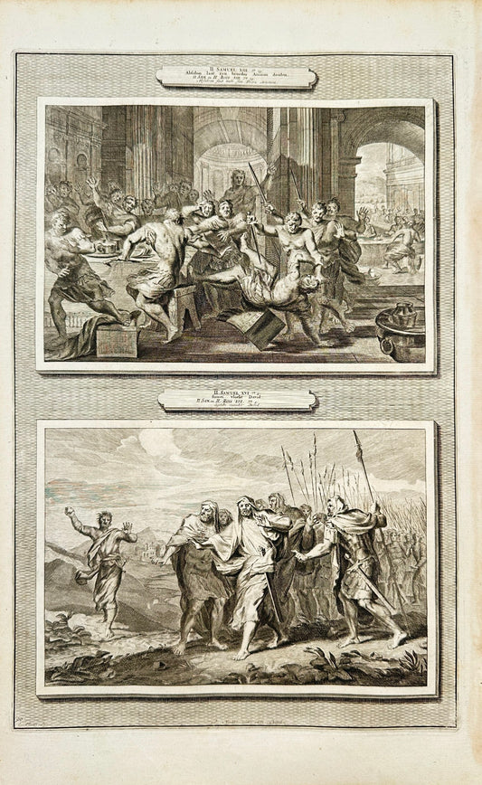 Antique Print - Pierre Mortier - Absalon Fait Killing Ammon - Amsterdam - F5