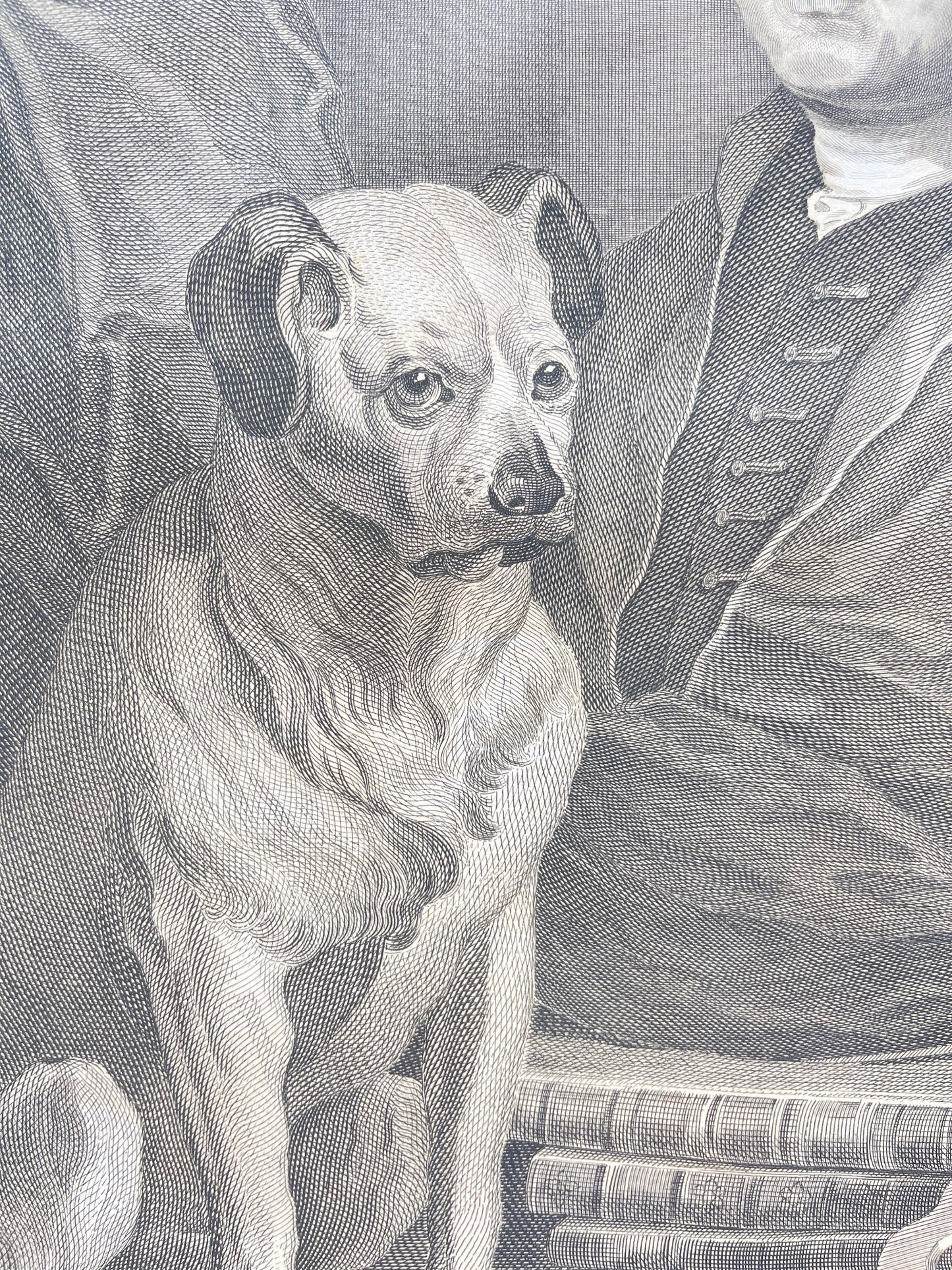 Antique Engraving - William Hogarth - Portrait of Gulirlmus Hogarth - E5