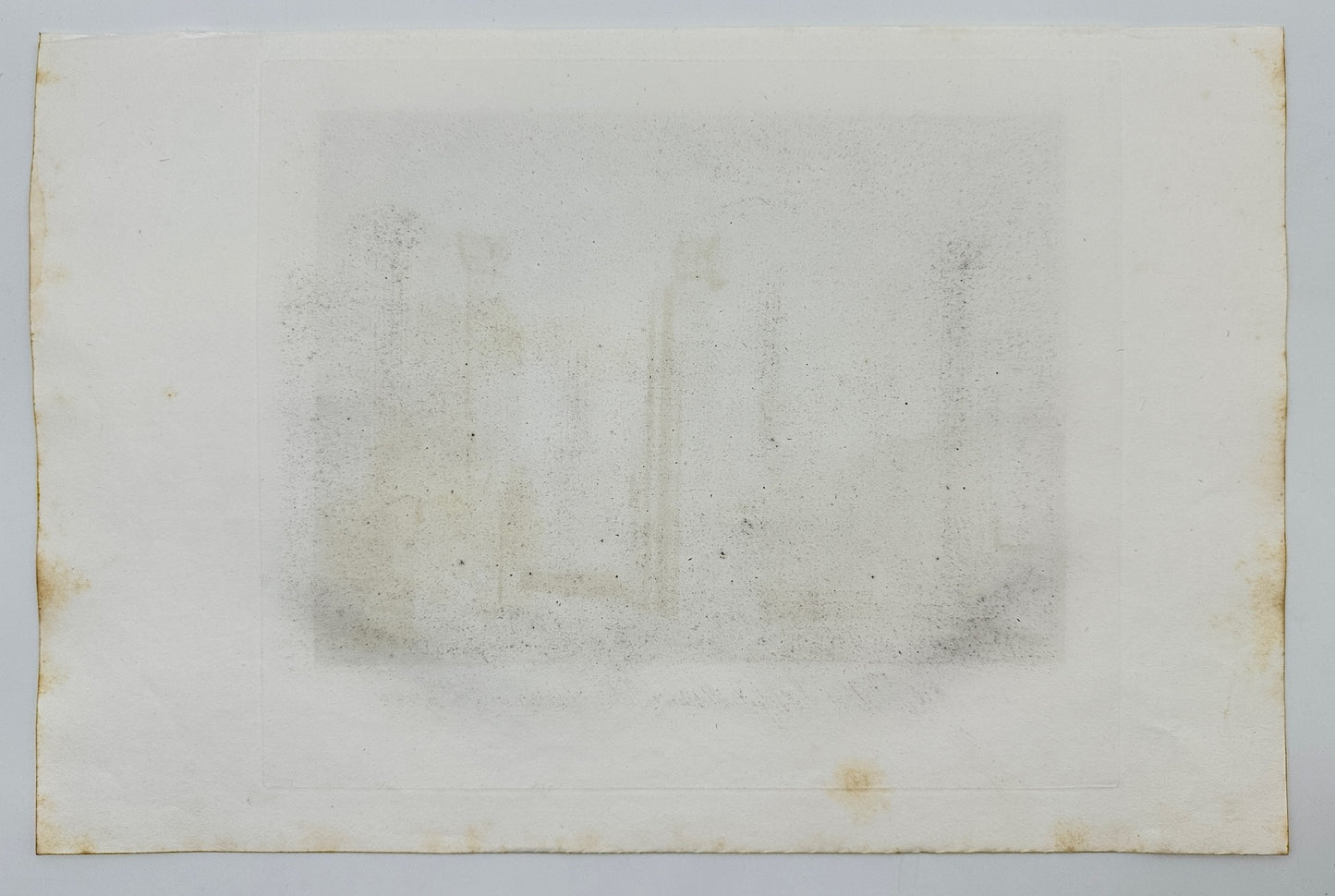 Original Antique Print - Paul Fumagalli - Abbey of Plansa - Pompeii - F3